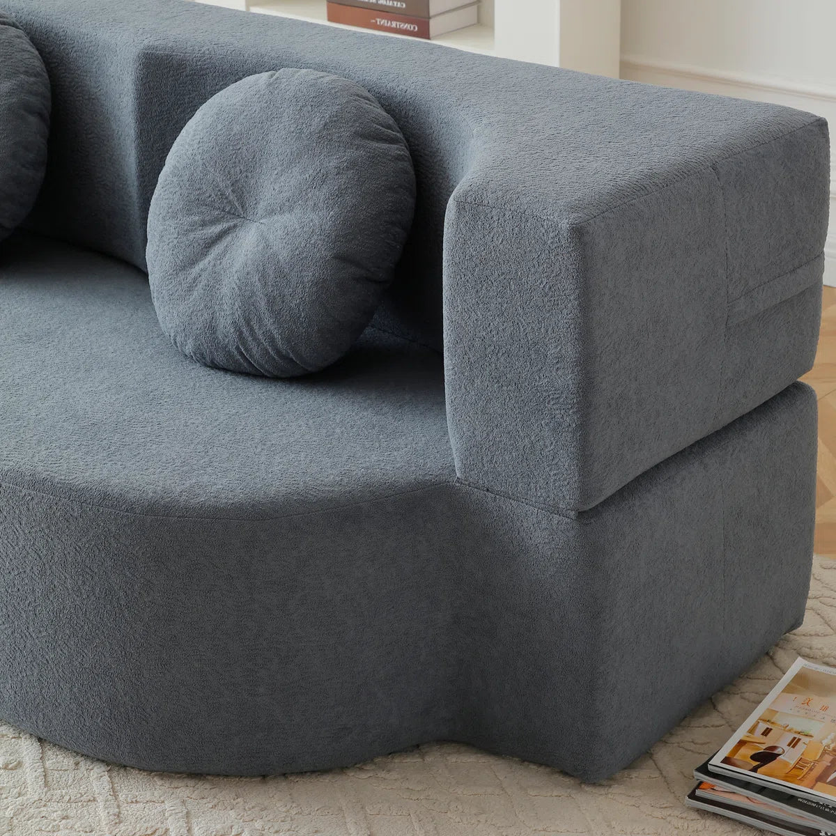 Folding Sofa Bed, Convertible Sleeper Futon Sofa No Assembly