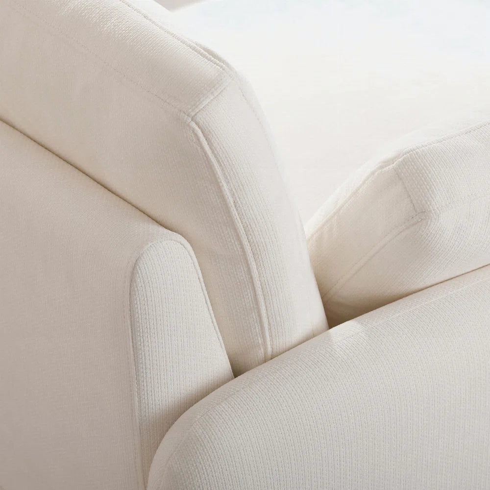 Oversized Chenille Single Sofa Chair, Wide And Deep Seat Accent Chair, Modern Upholstered Comfy Armchair