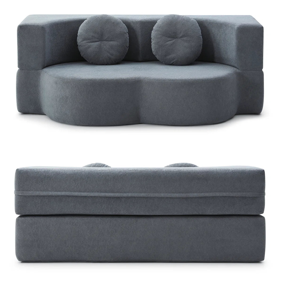 Folding Sofa Bed, Convertible Sleeper Futon Sofa No Assembly